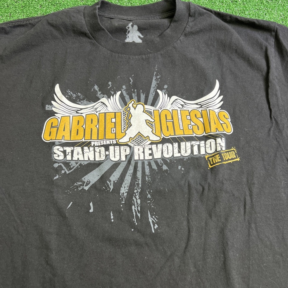 Gabriel Iglesias Stand Up Revolution World Tour T-Shirt Men's Size Large Black
